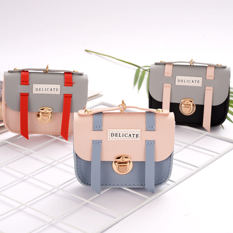 Wholesale Mini School Bag PU Coin Purse Keychain